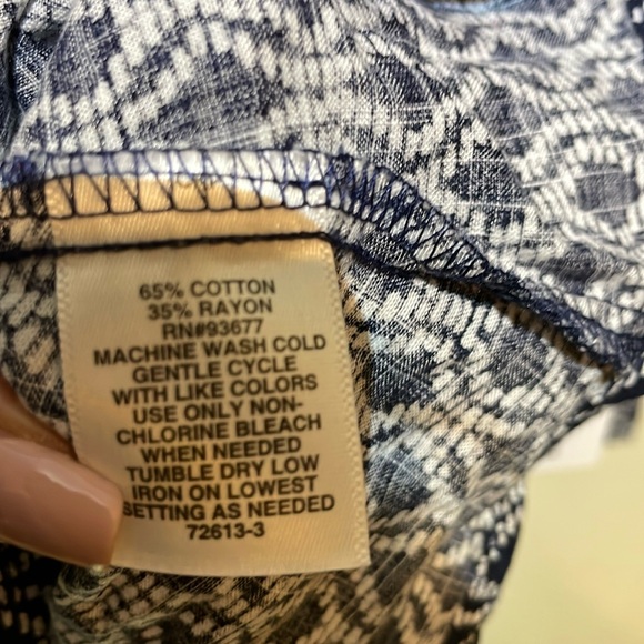 Liz Claiborne Cotton Rayon Top XXL NWT - Picture 5 of 9